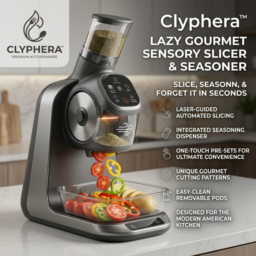 Clyphera™ Lazy Gourmet Sensory Slicer & Seasoner